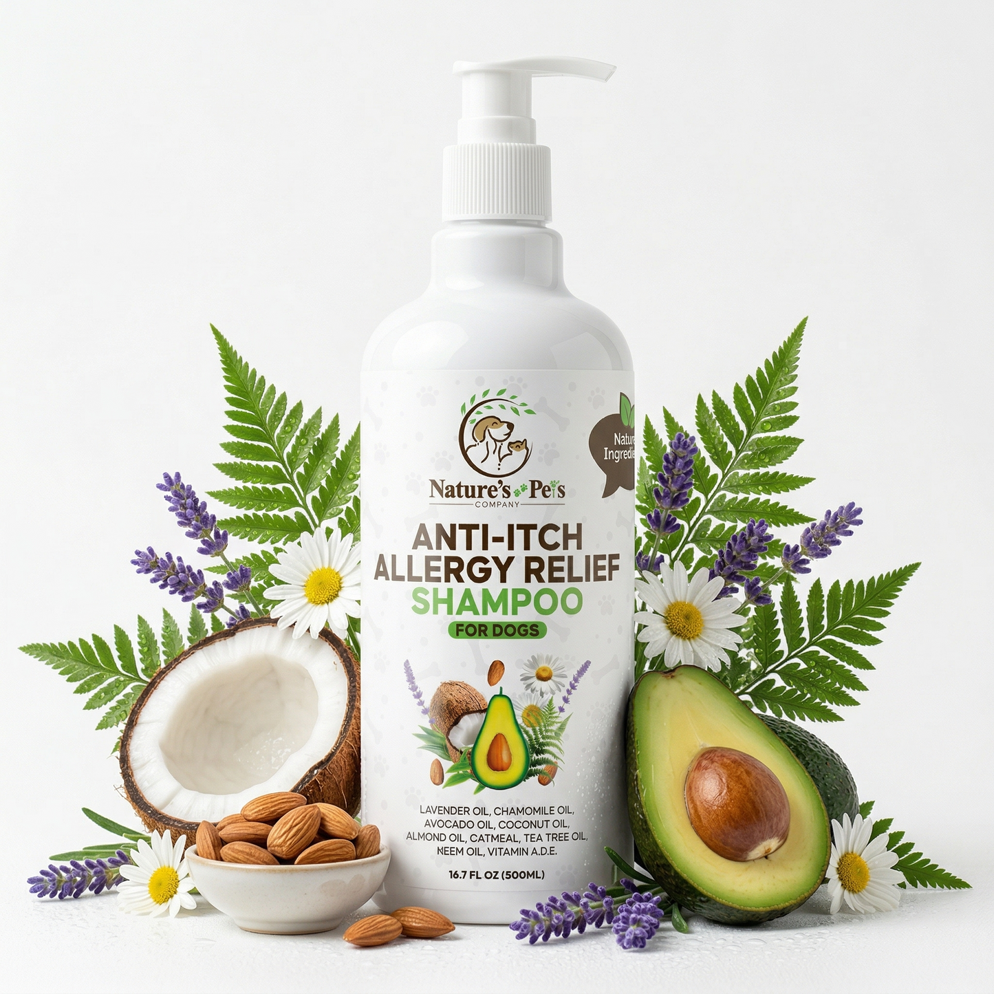 Nature’s Pets Co. – Anti-Itch Allergy Relief Shampoo